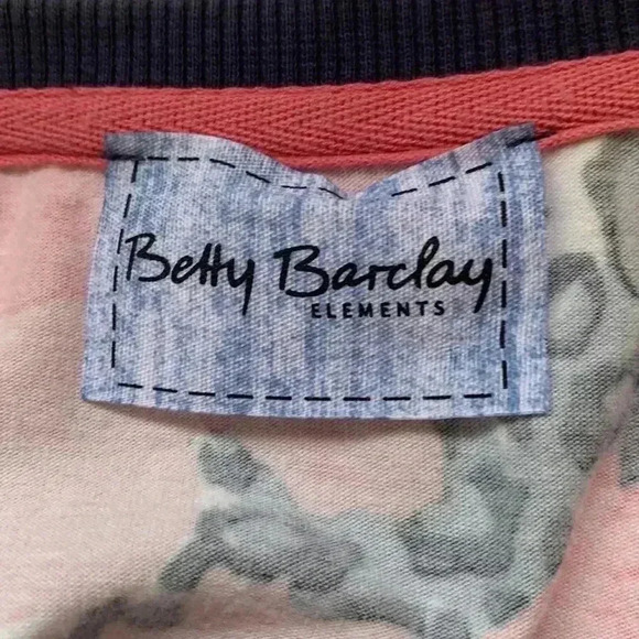 Betty Barclay stretchy, short sleeve T-shirt  with round neck - Picture 4 of 6